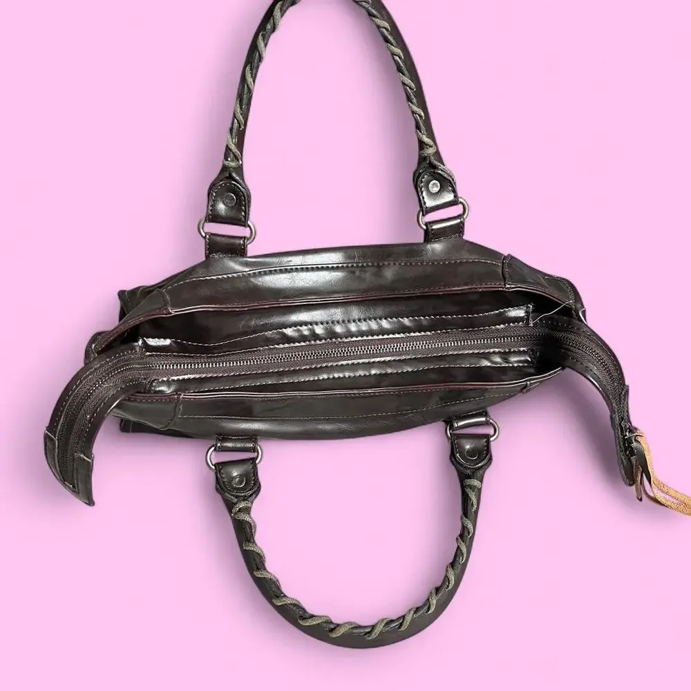 Balenciaga city bag brownblack authentic